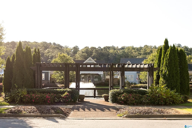 surrounding community featuring a pergola