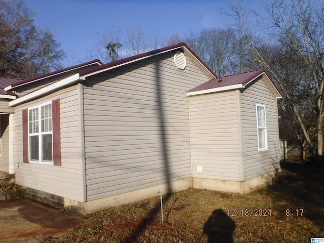 view of side of property