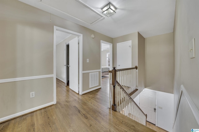 hallway featuring light hardwood / wood-style floors