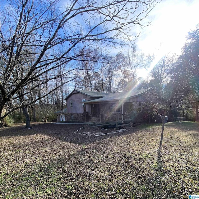 view of rear view of property