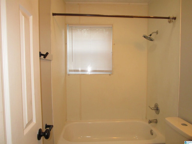 bathroom with  shower combination and toilet