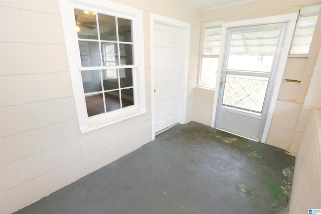 view of doorway to outside