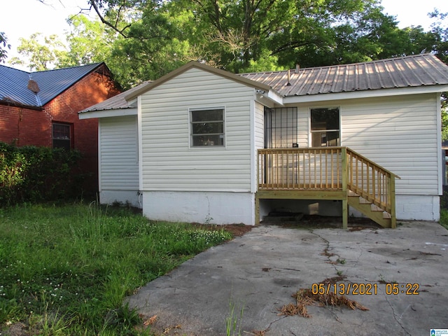 view of back of property