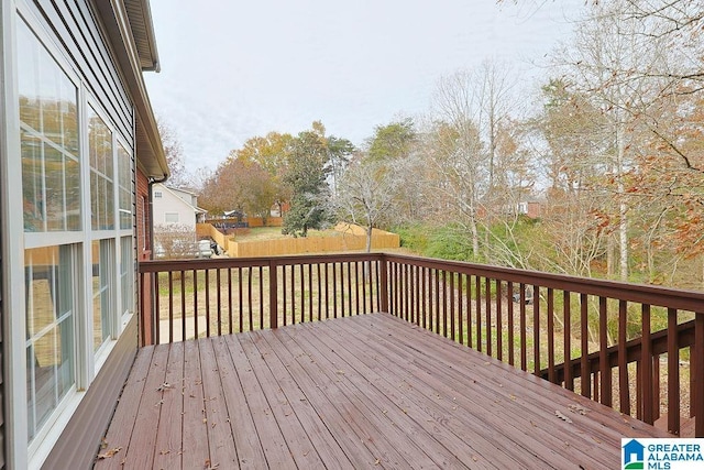 view of deck