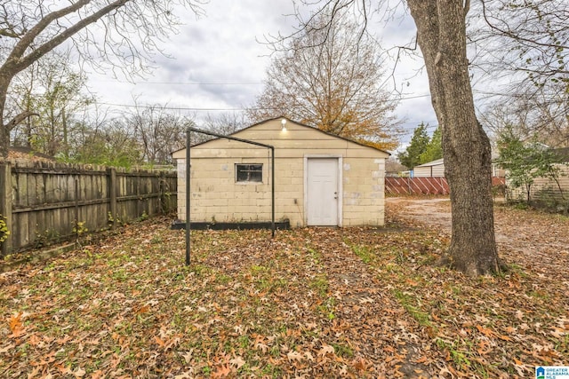 view of outbuilding