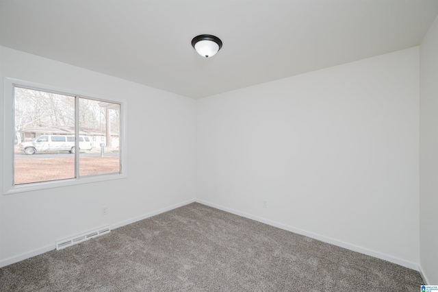 view of carpeted empty room