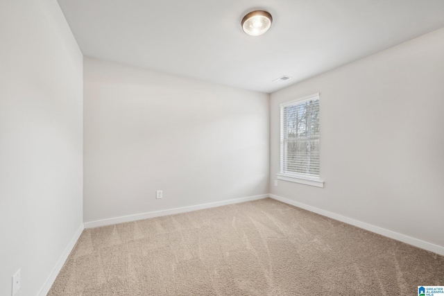 view of carpeted empty room