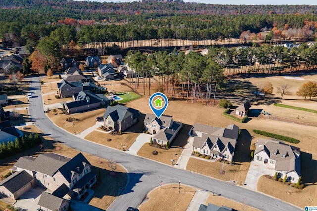 birds eye view of property