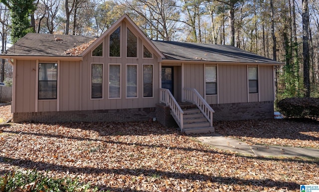 view of front of home