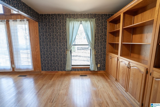 interior space featuring light hardwood / wood-style flooring