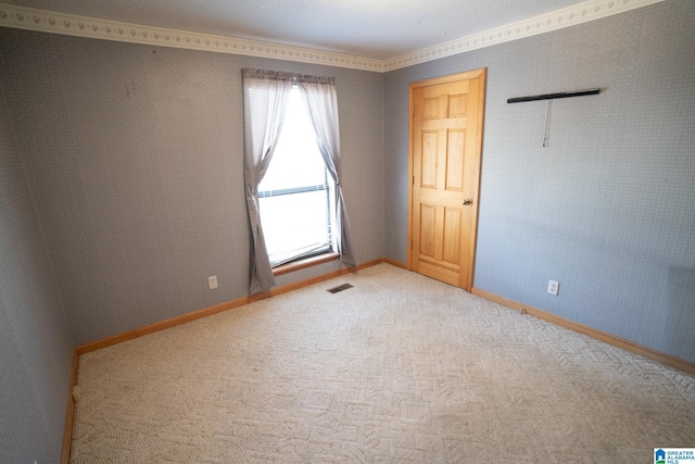 view of carpeted empty room