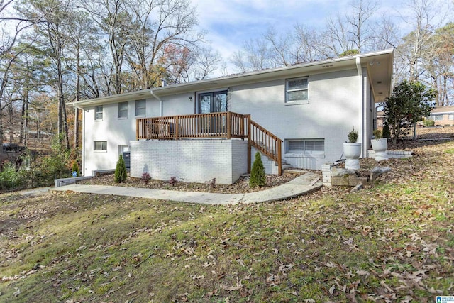 view of rear view of property