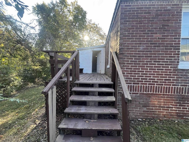 view of stairs