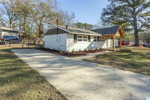 view of home's exterior featuring a yard