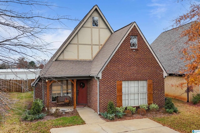 view of english style home