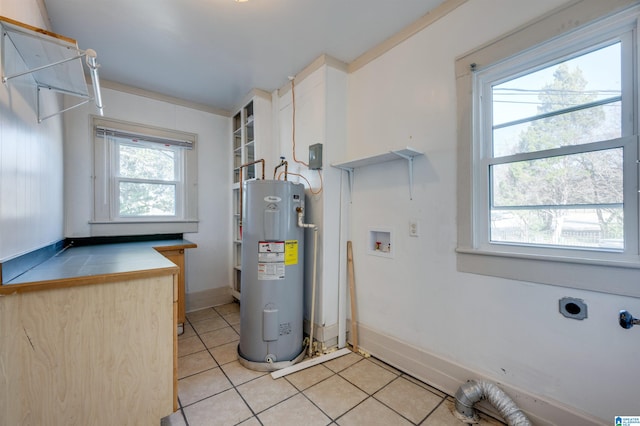 utilities featuring electric water heater