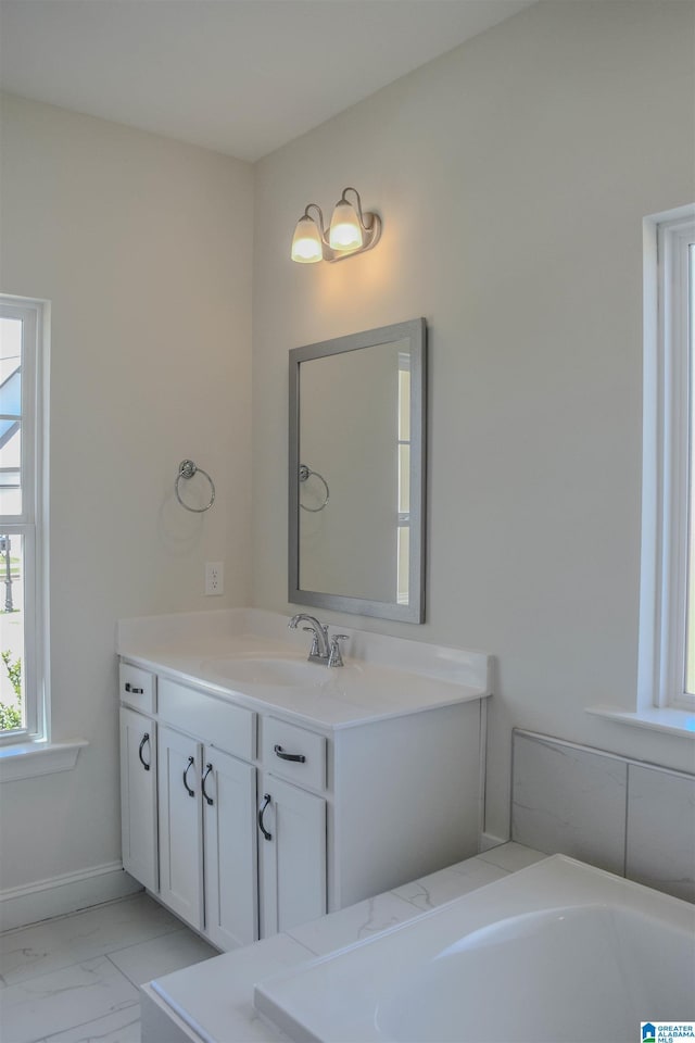 bathroom featuring vanity