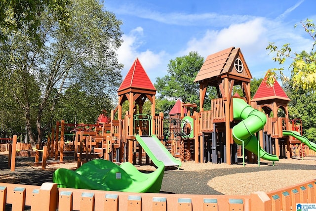 view of jungle gym