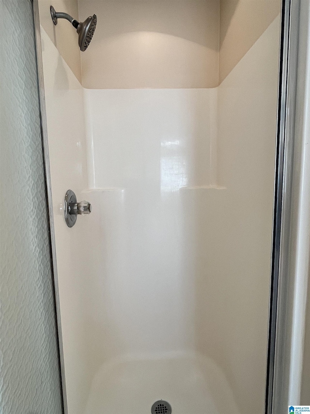 bathroom featuring walk in shower