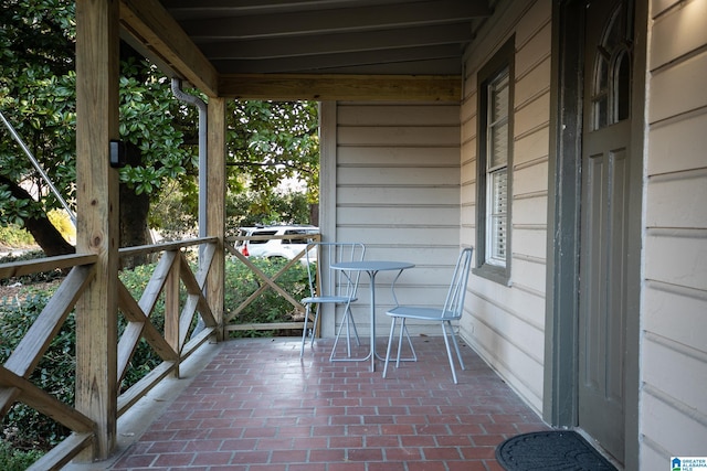 view of balcony