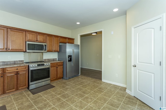 kitchen featuring appliances with stainless steel finishes