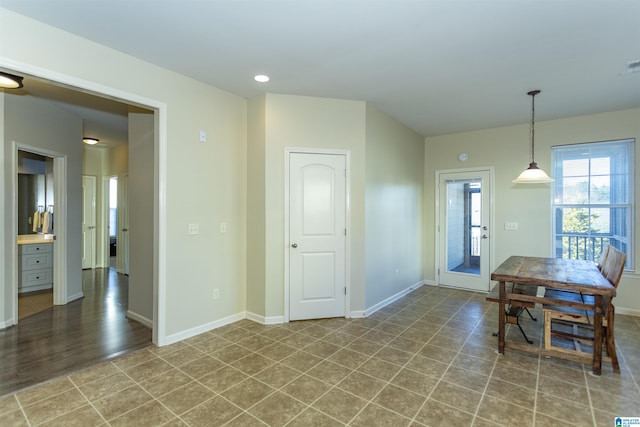 view of dining room