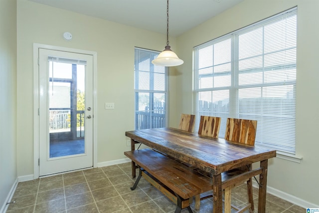 view of dining room