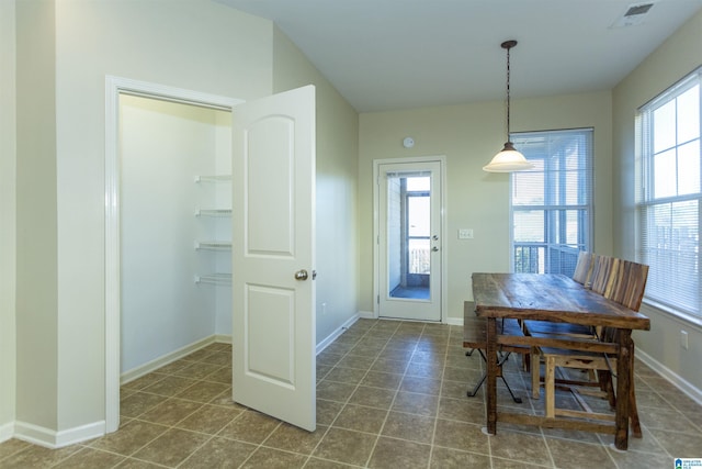 view of dining room