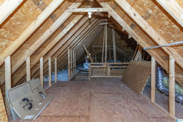 view of attic