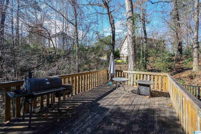 view of wooden terrace