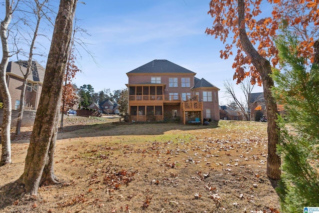 view of rear view of property