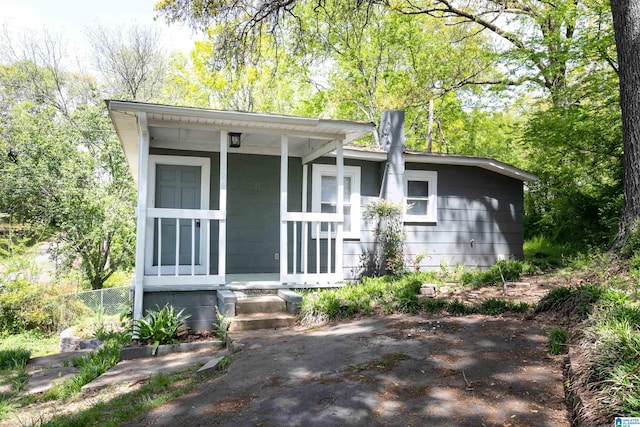 view of front of home