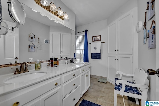 bathroom featuring vanity