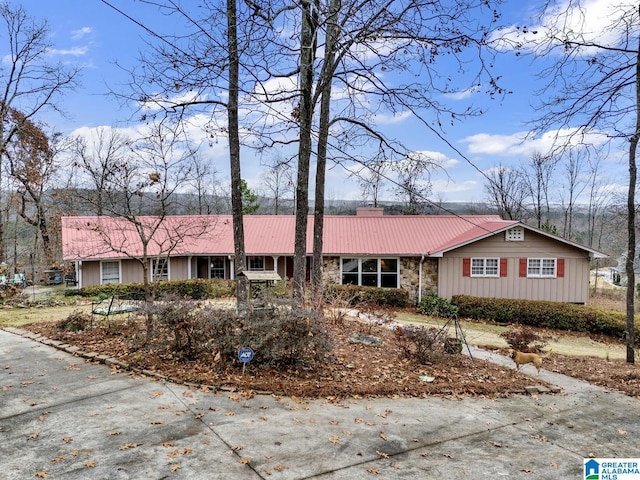 view of ranch-style house