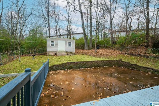 exterior space featuring a patio and a storage unit