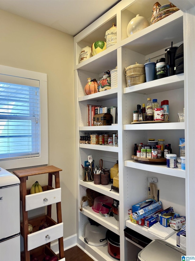 pantry with washer / dryer