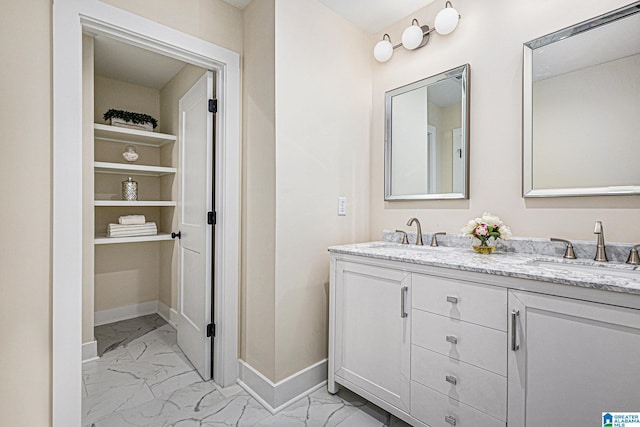 bathroom featuring vanity