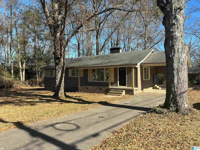 view of ranch-style house