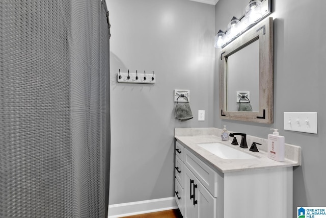 bathroom featuring vanity