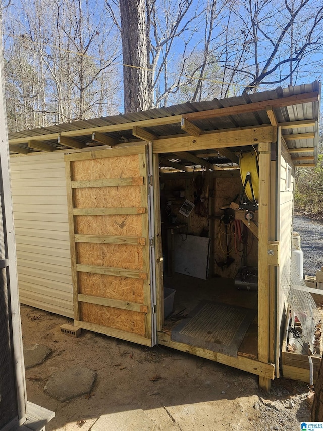 view of outbuilding