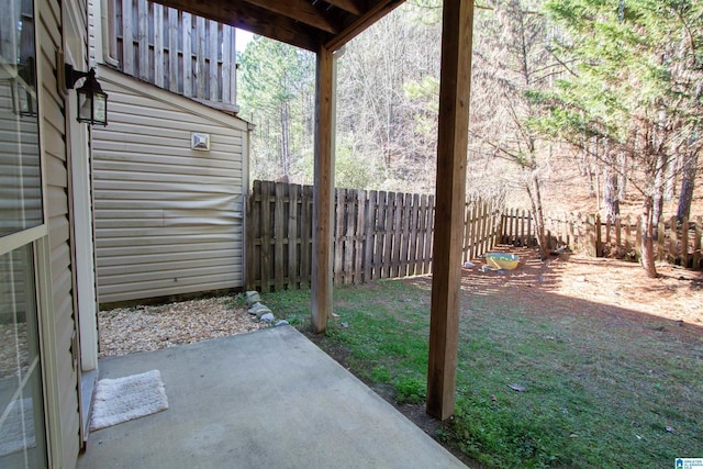 view of yard featuring a patio area