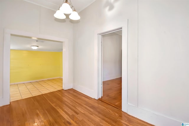 interior space with hardwood / wood-style floors