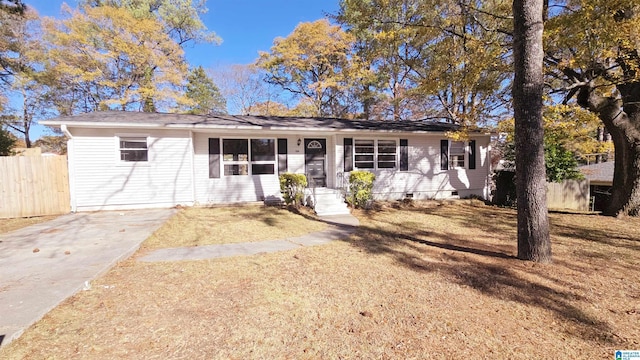 view of ranch-style home