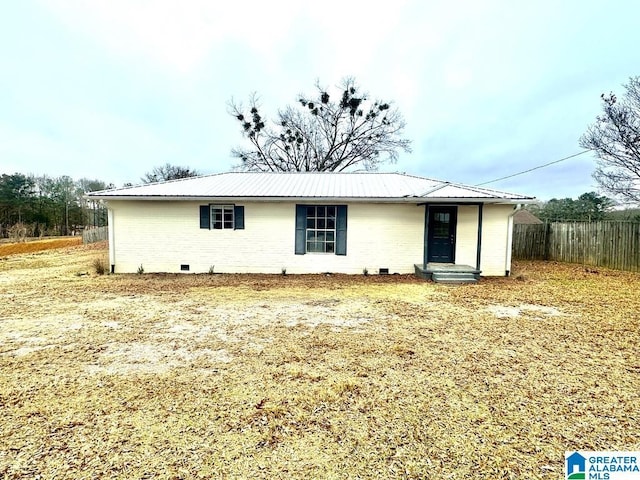 view of front of home