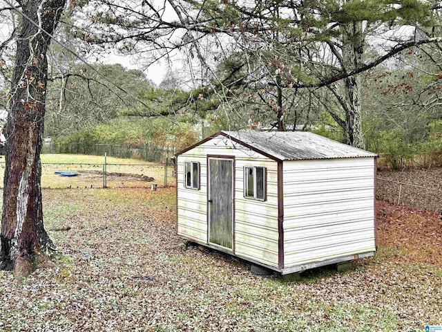 view of outdoor structure