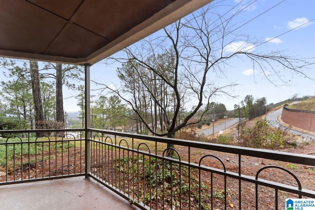 view of balcony