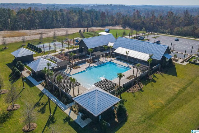 1616 Skye Pass, Hoover, AL 35244 - drone / aerial view