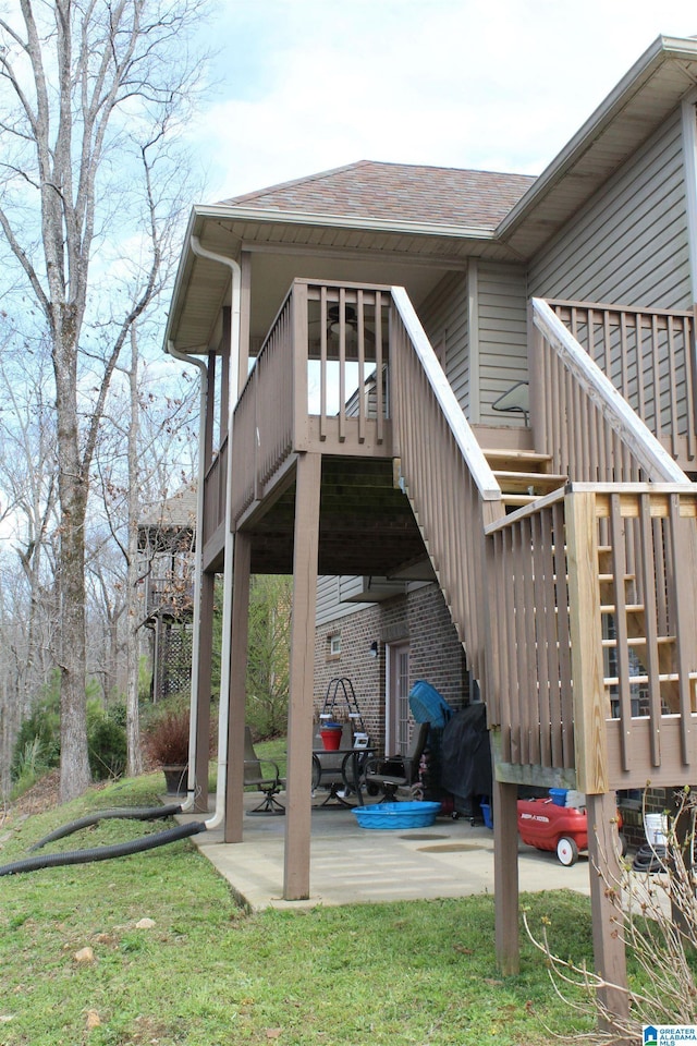 view of back of property