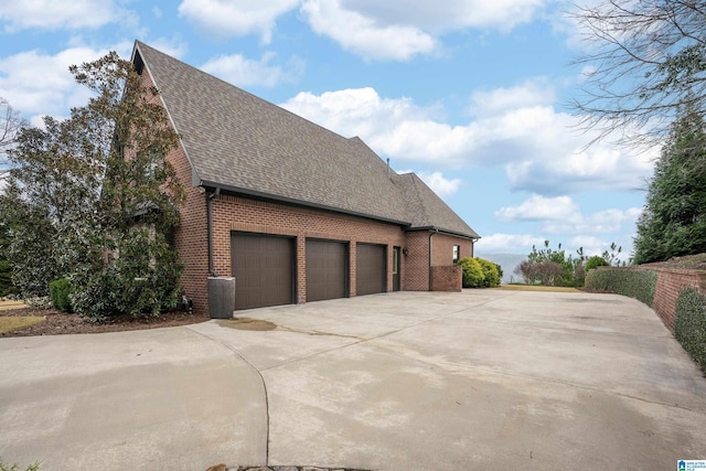 view of home's exterior featuring a garage