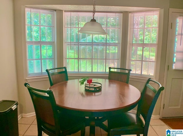 view of tiled dining room